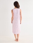 Ruby & Bloom Print Sleeveless V-Neck Nightie, Pink, 10-20 product photo View 02 S