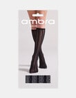Ambra Knee-Hi Lace Net Sock, Black product photo