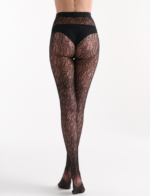 Levante Aurora Floral Net Tight, Nero product photo View 04 L