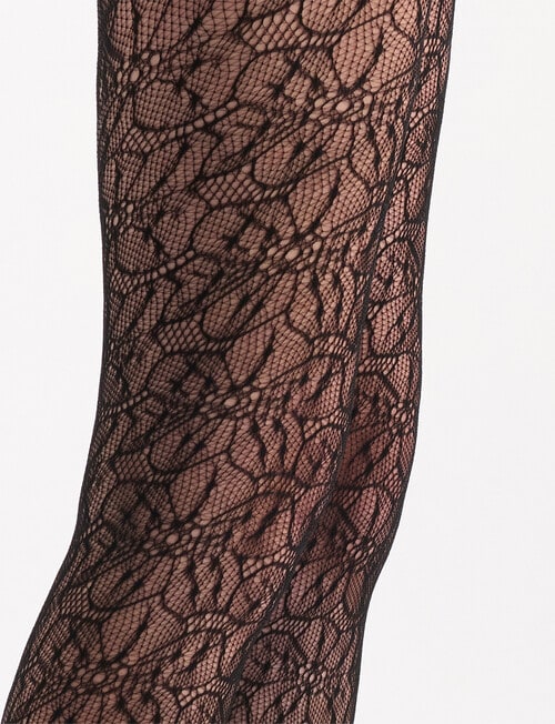 Levante Aurora Floral Net Tight, Nero product photo View 05 L