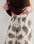 Mineral Orlando Wide Leg Pants, Brown Print product photo View 04 S
