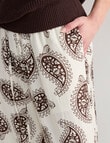 Mineral Orlando Wide Leg Pants, Brown Print product photo View 05 S