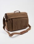 Laidlaw + Leeds Messenger Canvas Bag, Tan product photo