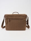 Laidlaw + Leeds Messenger Canvas Bag, Tan product photo View 02 S