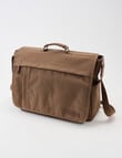 Laidlaw + Leeds Messenger Canvas Bag, Tan product photo View 03 S