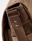Laidlaw + Leeds Messenger Canvas Bag, Tan product photo View 06 S