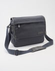Laidlaw + Leeds Messenger Canvas Bag, Charcoal product photo
