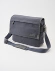 Laidlaw + Leeds Messenger Canvas Bag, Charcoal product photo View 03 S