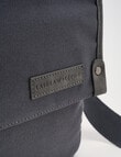 Laidlaw + Leeds Messenger Canvas Bag, Charcoal product photo View 06 S
