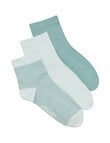 Jockey Woman Comfort Classic Bamboo Anklet Socks, 3-Pack, Sage Whisper & Gumleaf product photo View 02 S