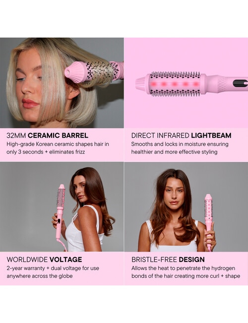 Mermade Hair Thermal Brush - Pink, ME-2006 product photo View 05 L