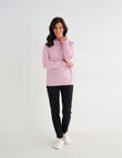 Ella J Merino Turtle Neck Jumper, Pale Pink product photo View 03 S