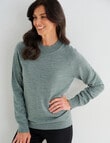 Ella J Merino Turtle Neck Jumper, Moss product photo