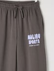Switch Malibu Wide Leg Trackpant, Charcoal & Lilac product photo View 02 S