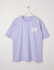 Switch Malibu Sports Short Sleeve Oversized Tee, Lilac product photo
