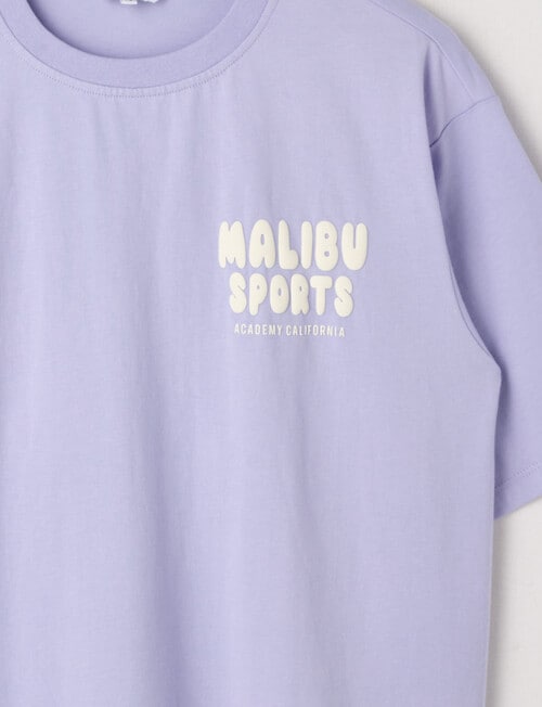 Switch Malibu Sports Short Sleeve Oversized Tee, Lilac product photo View 03 L