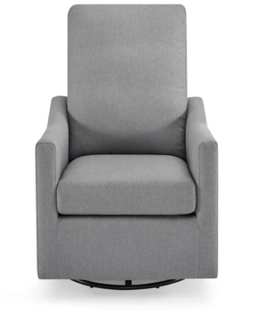 DELTA Glider Swivel Nursing Chair, Grey product photo View 02 L