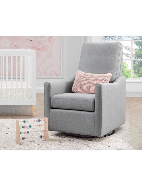 DELTA Glider Swivel Nursing Chair, Grey product photo View 04 L