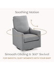DELTA Glider Swivel Nursing Chair, Grey product photo View 05 S