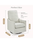 DELTA Glider Swivel Nursing Chair, Cream product photo View 06 S