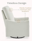 DELTA Glider Swivel Nursing Chair, Cream product photo View 08 S