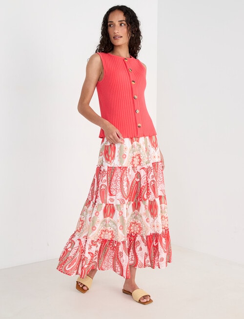 Zest Rib Tank Top, Paradiso product photo View 03 L