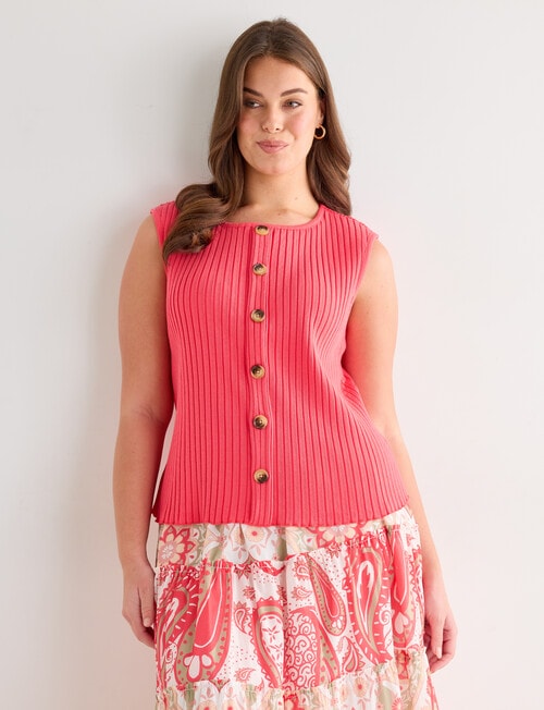 Zest Rib Tank Top, Paradiso product photo View 12 L