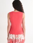 Zest Rib Tank Top, Paradiso product photo View 02 S