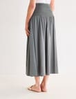 Ella J Elastic Waist Skirt, Sage product photo View 02 S