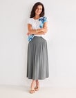 Ella J Elastic Waist Skirt, Sage product photo View 03 S