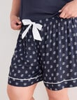 Studio Curve Sleep Daisy Tank & Short PJ Set, Navy product photo View 05 S