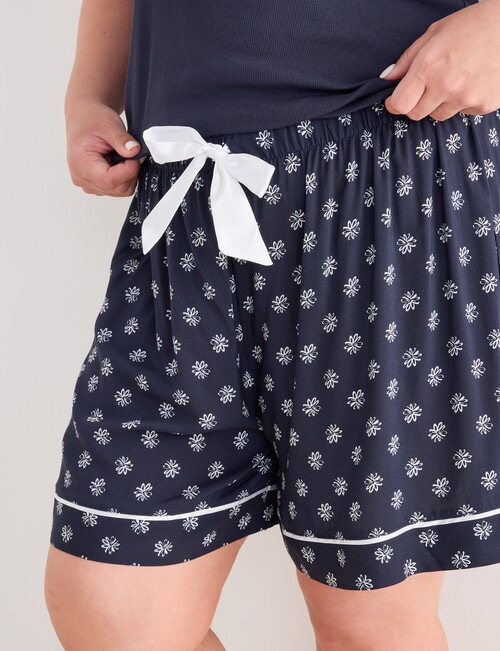 Studio Curve Sleep Daisy Tank & Short PJ Set, Navy product photo View 05 L