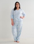 Studio Curve Sleep Flannel Pant, Blue Check product photo