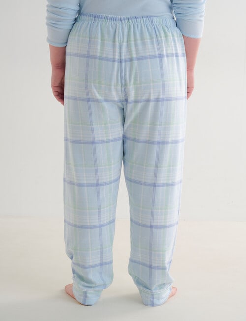 Studio Curve Sleep Flannel Pant, Blue Check product photo View 02 L