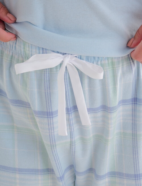Studio Curve Sleep Flannel Pant, Blue Check product photo View 04 L