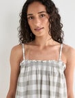 Zest Sleep Gingham PJ Set, Sage product photo View 04 S