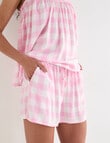 Zest Sleep Gingham PJ Set, Pink product photo View 05 S
