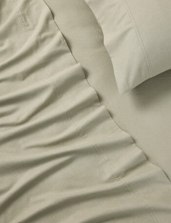 Haven Flannelette Plain Sheet Set Range product photo