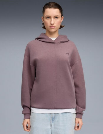 Puma Cloudspun Hoodie, Raisin Heather product photo