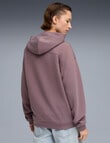 Puma Cloudspun Hoodie, Raisin Heather product photo View 02 S