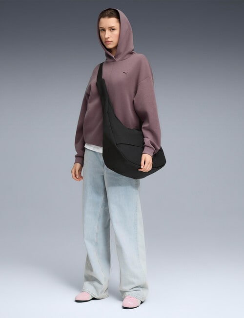 Puma Cloudspun Hoodie, Raisin Heather product photo View 03 L