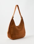 Whistle Accessories Viviana Suede Buckle Detail Shopper Bag, Tan product photo View 02 S