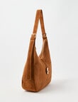 Whistle Accessories Viviana Suede Buckle Detail Shopper Bag, Tan product photo View 04 S