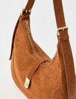Whistle Accessories Viviana Suede Buckle Detail Shopper Bag, Tan product photo View 05 S