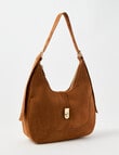 Whistle Accessories Viviana Suede Buckle Detail Shopper Bag, Tan product photo View 12 S