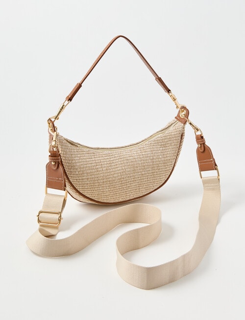 Zest Strawbag Crossbody Bag, Natural product photo