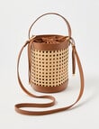 Zest Rattan Crossbody Bag, Natural & Tan product photo
