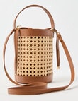 Zest Rattan Crossbody Bag, Natural & Tan product photo View 04 S