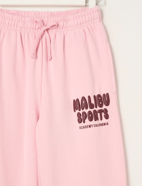 Switch Malibu Wide Leg Trackpant, Baby Pink & Red Velvet product photo View 02 L