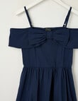 Switch Party Collection Taylor Bow Off Shoulder Dress, Navy product photo View 03 S